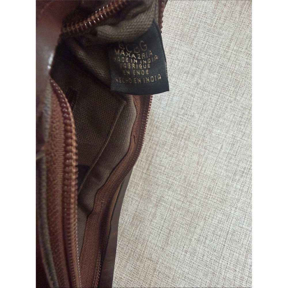 Vintage Y2K Woven Leather Shoulder Bag BCBG MaxAzria Clutch Minimalist braided - Picture 12 of 13